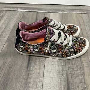 Skechers women’s Bob’s beach bingo classy cat sneakers washable size 8‎
